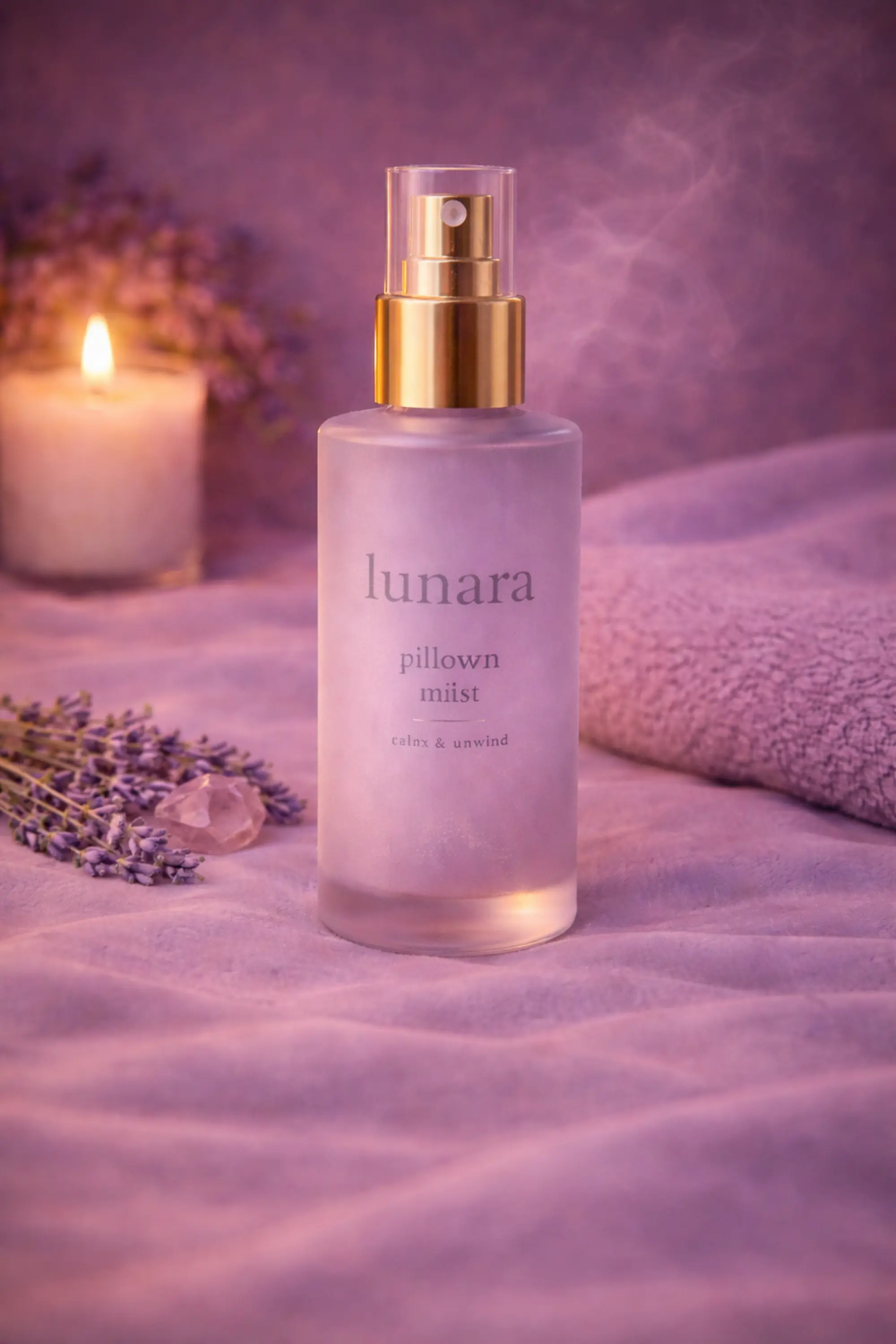 Lunara Pillow Mist calming lavender spray for better sleep and relaxation