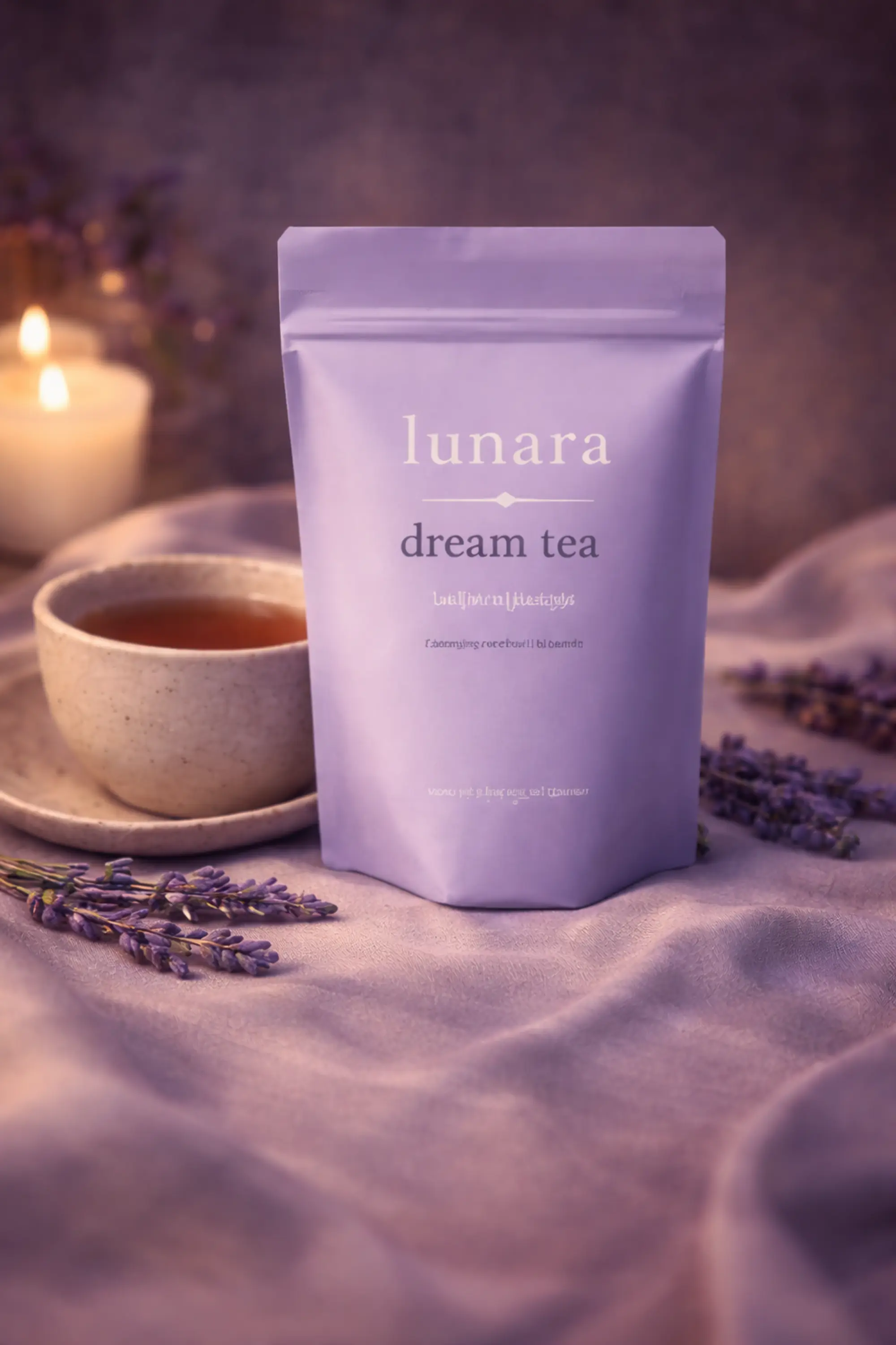 Lunara Dream Tea calming herbal blend for relaxation and better sleep