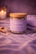 Lunara Bath Soak calming bath salts for relaxation and stress relief before sleep